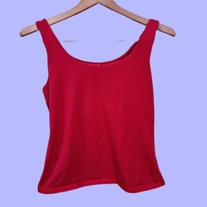 Vintage Y2k 90s Hillard & Hanson Red Tank Top Size S